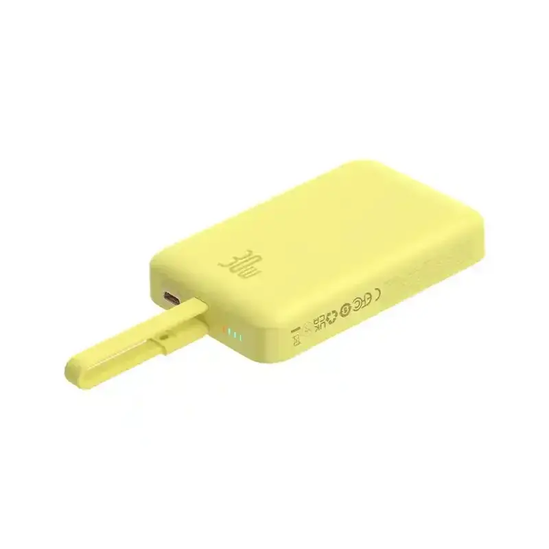 رنگ بندی پاوربانک مگنتی باسئوس مدل Magnetic Mini Wireless ظرفیت 10000 میلی‌آمپر ساعت
